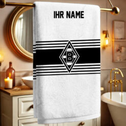 Borussia Mönchengladbach – Bath Towel Premium mit Ihrem Namen