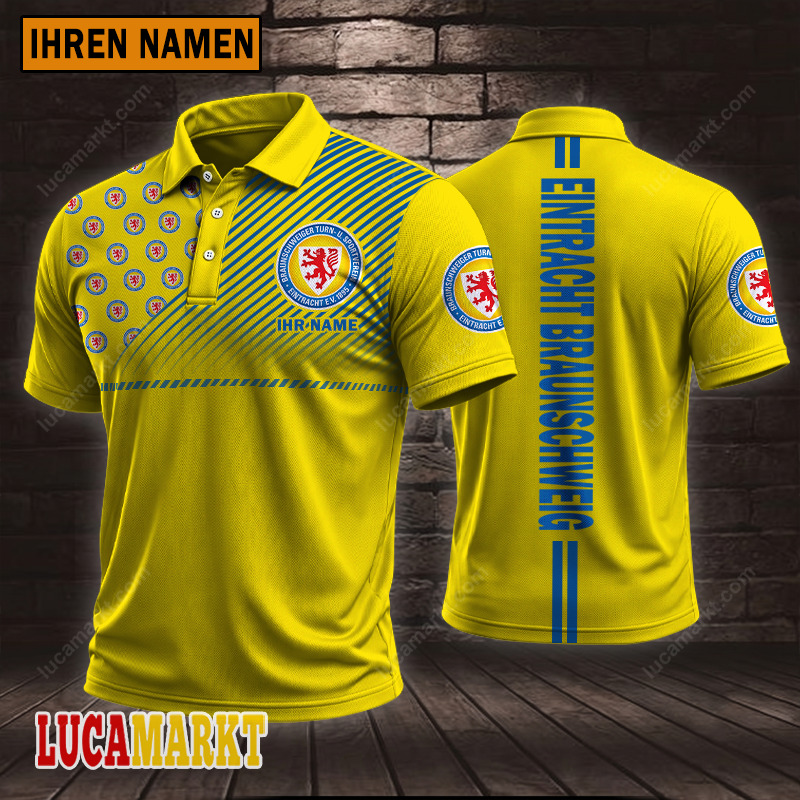 Eintracht Braunschweig – Polo Hemd Sportausgabe Stil mit Ihrem Namen Eintracht Braunschweig – Polo Hemd Sportausgabe Stil mit Ihrem Namen