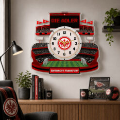 Eintracht Frankfurt - Holzwanduhr Limitierte Auflage