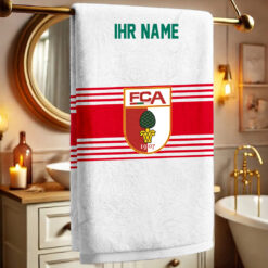 FC Augsburg – Bath Towel Premium mit Ihrem Namen