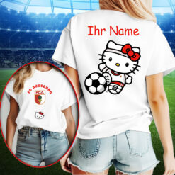 FC Augsburg – T-Shirt Hello Kitty mit Ihrem Namen