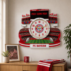 FC Bayern Munich - Holzwanduhr Limitierte Auflage