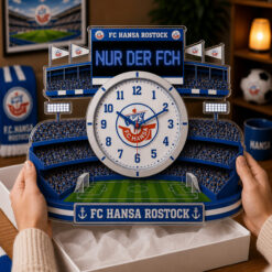 FC Hansa Rostock – Holzwanduhr Limitierte Auflage