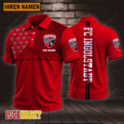 FC Ingolstadt 04 - Polo Hemd Sportausgabe Stil mit Ihrem Namen