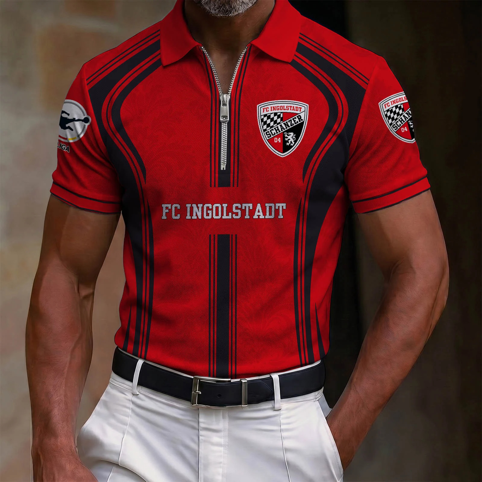 FC Ingolstadt 04 – Reißverschluss Poloshirt Sonderausgabe FC Ingolstadt 04 – Reißverschluss Poloshirt Sonderausgabe
