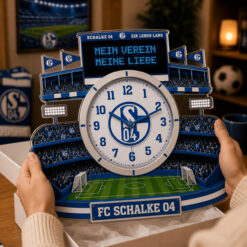 FC Schalke 04 - Holzwanduhr Limitierte Auflage
