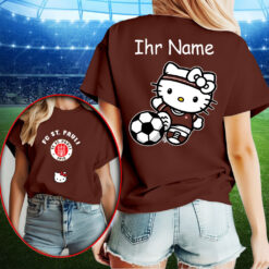 FC St. Pauli – T-Shirt Hello Kitty mit Ihrem Namen
