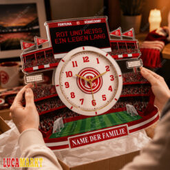 Fortuna Düsseldorf - Holzwanduhr Sonderausgabe mit Ihrem Namen