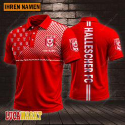 Hallescher FC - Polo Hemd Sportausgabe Stil mit Ihrem Namen