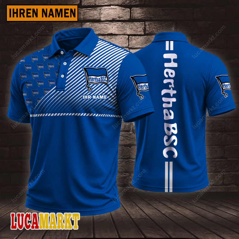Hertha BSC – Polo Hemd Sportausgabe Stil mit Ihrem Namen Hertha BSC – Polo Hemd Sportausgabe Stil mit Ihrem Namen