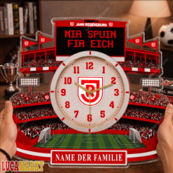 Jahn Regensburg - Holzwanduhr Sonderausgabe mit Ihrem Namen