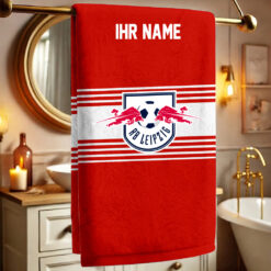 RB Leipzig – Bath Towel Premium mit Ihrem Namen
