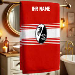 SC Freiburg – Bath Towel Premium mit Ihrem Namen
