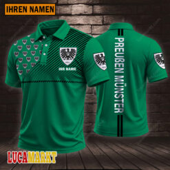 SC Preußen Münster - Polo Hemd Sportausgabe Stil mit Ihrem Namen