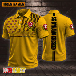 SG Dynamo Dresden - Polo Hemd Sportausgabe Stil mit Ihrem Namen