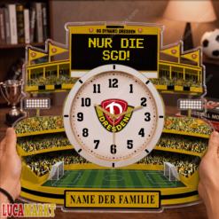 SG Dynamo Dresden - Holzwanduhr Sonderausgabe mit Ihrem Namen