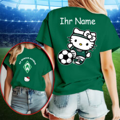 SV Werder Bremen – T-Shirt Hello Kitty mit Ihrem Namen