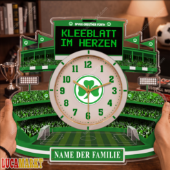 SpVgg Greuther Fürth - Holzwanduhr Sonderausgabe mit Ihrem Namen
