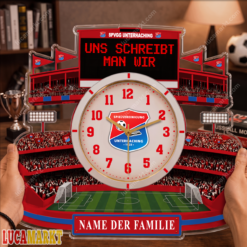 SpVgg Unterhaching - Holzwanduhr Sonderausgabe mit Ihrem Namen