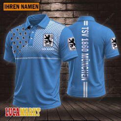 TSV 1860 München - Polo Hemd Sportausgabe Stil mit Ihrem Namen