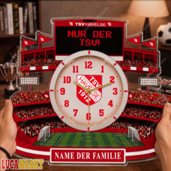 TSV Havelse - Holzwanduhr Sonderausgabe mit Ihrem Namen