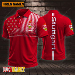 VfB Stuttgart - Polo Hemd Sportausgabe Stil mit Ihrem Namen