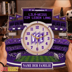 VfL Osnabrück - Holzwanduhr Sonderausgabe mit Ihrem Namen
