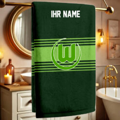 VfL Wolfsburg – Bath Towel Premium mit Ihrem Namen