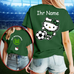 VfL Wolfsburg – T-Shirt Hello Kitty mit Ihrem Namen