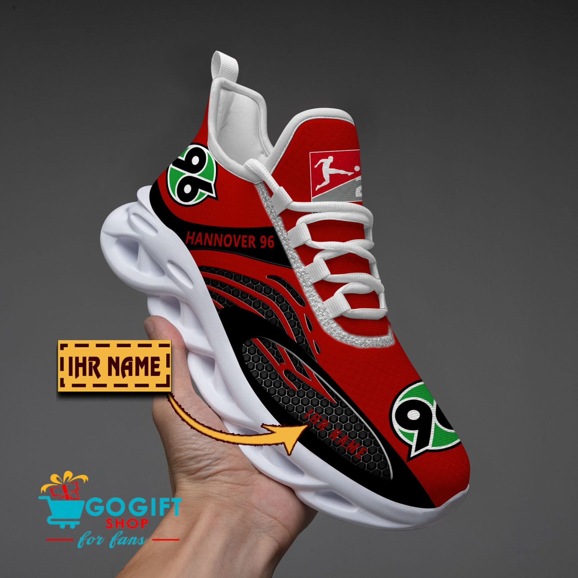 Hannover 96 – Max Soul Schuhe Limitierte Auflage mit Ihrem Namen Hannover 96 – Max Soul Schuhe Limitierte Auflage mit Ihrem Namen