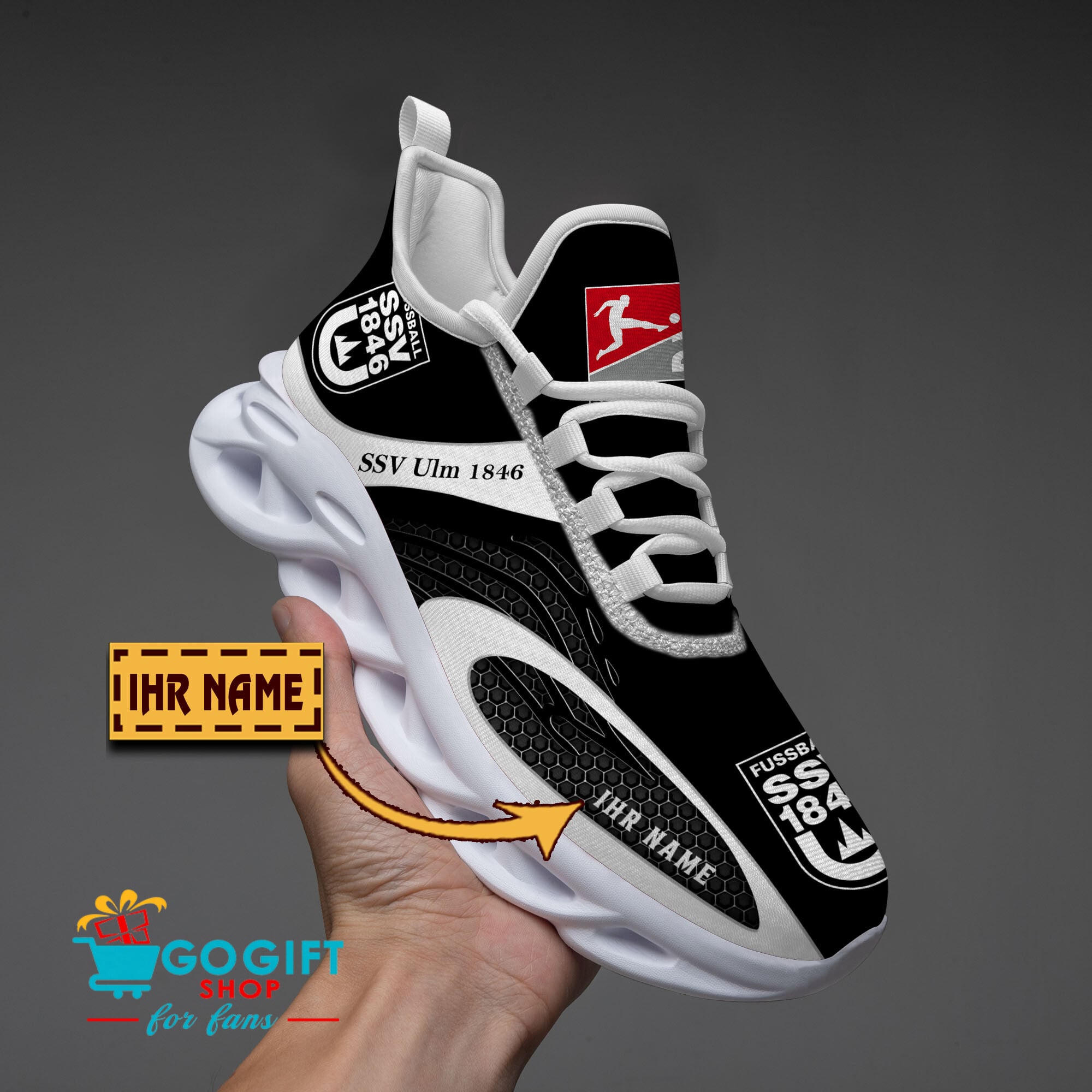 SSV Ulm 1846 Fußball – Max Soul Schuhe Limitierte Auflage mit Ihrem Namen