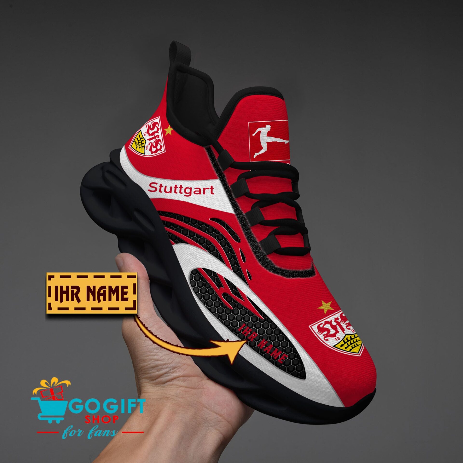 VfB Stuttgart – Max Soul Schuhe Limitierte Auflage mit Ihrem Namen VfB Stuttgart – Max Soul Schuhe Limitierte Auflage mit Ihrem Namen
