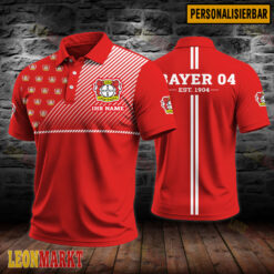 Bayer 04 Leverkusen - Polo Hemd Neue Ausgabe mit Ihrem Namen