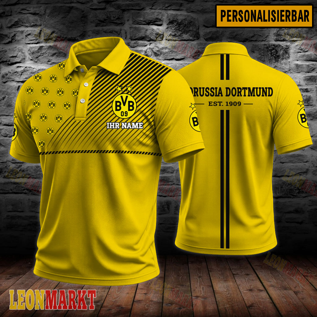 Borussia Dortmund – Polo Hemd Neue Ausgabe mit Ihrem Namen Borussia Dortmund – Polo Hemd Neue Ausgabe mit Ihrem Namen