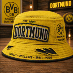Borussia Dortmund - Anglerhut Neue Version mit Ihrem Namen