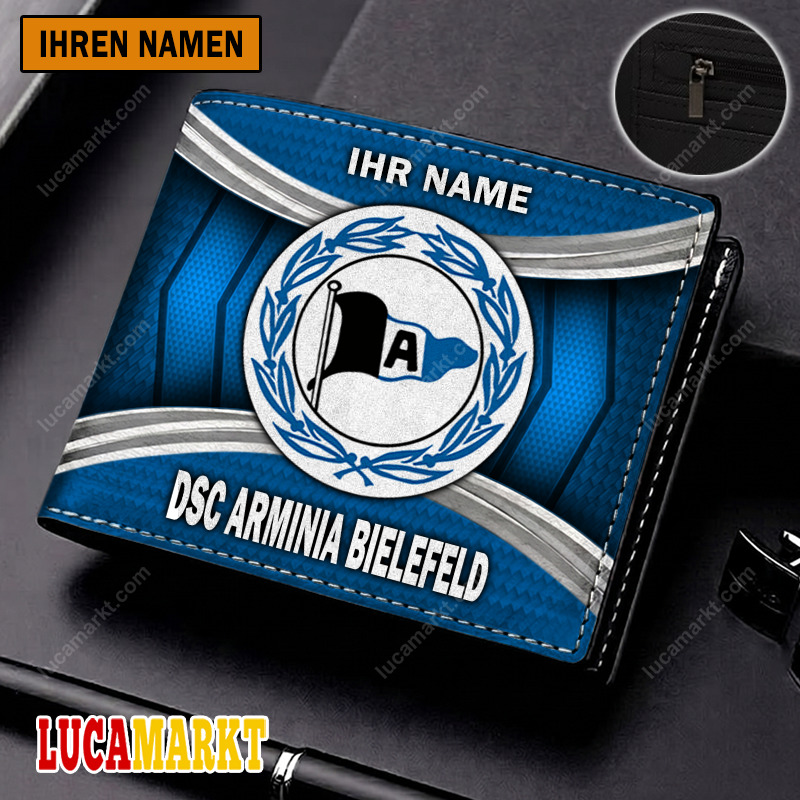 DSC Arminia Bielefeld – Geldbörse Sonderausgabe mit Ihrem Namen DSC Arminia Bielefeld – Geldbörse Sonderausgabe mit Ihrem Namen