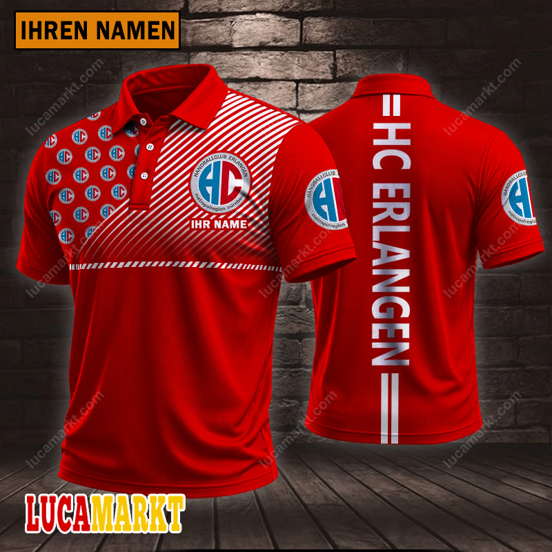 HC Erlangen – Polo Hemd Sportausgabe Stil mit Ihrem Namen HC Erlangen – Polo Hemd Sportausgabe Stil mit Ihrem Namen