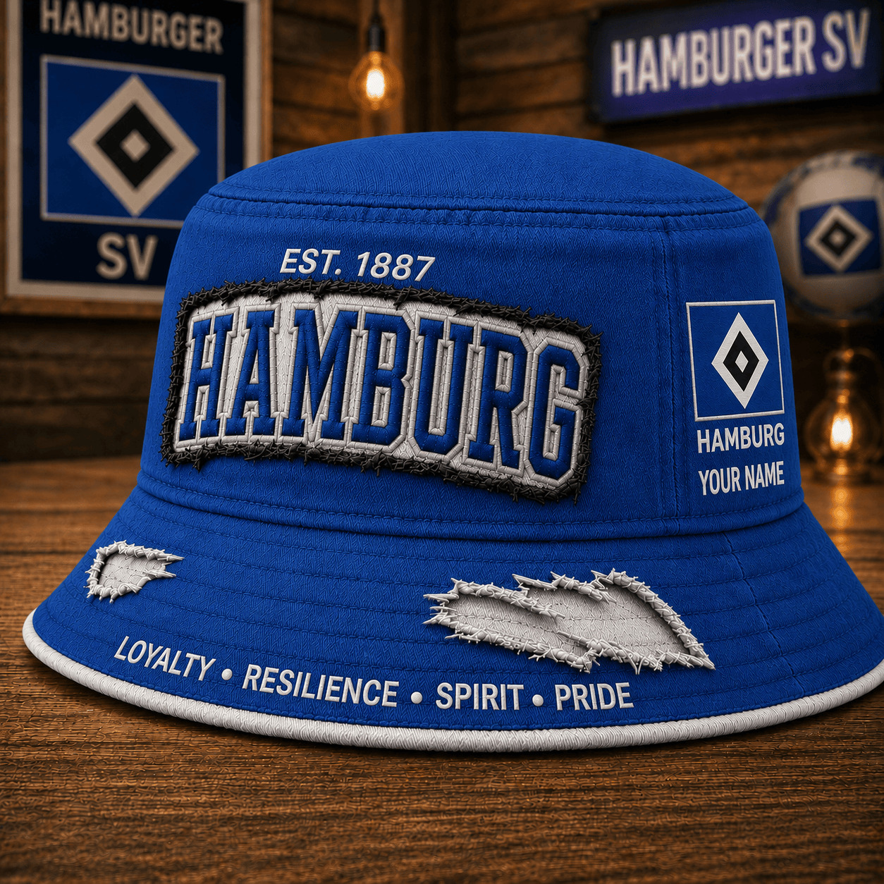 Hamburg SV – Anglerhut Neue Version mit Ihrem Namen Hamburg SV – Anglerhut Neue Version mit Ihrem Namen