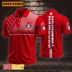 Handball Sport Verein Hamburg - Polo Hemd Sportausgabe Stil mit Ihrem Namen