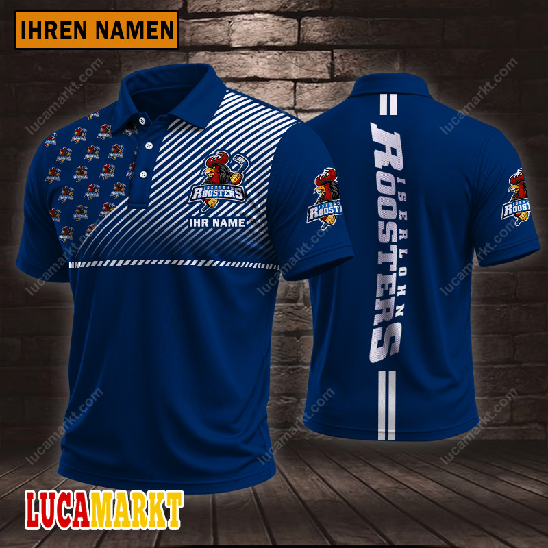 Iserlohn Roosters – Polo Hemd Sportausgabe Stil mit Ihrem Namen Iserlohn Roosters – Polo Hemd Sportausgabe Stil mit Ihrem Namen