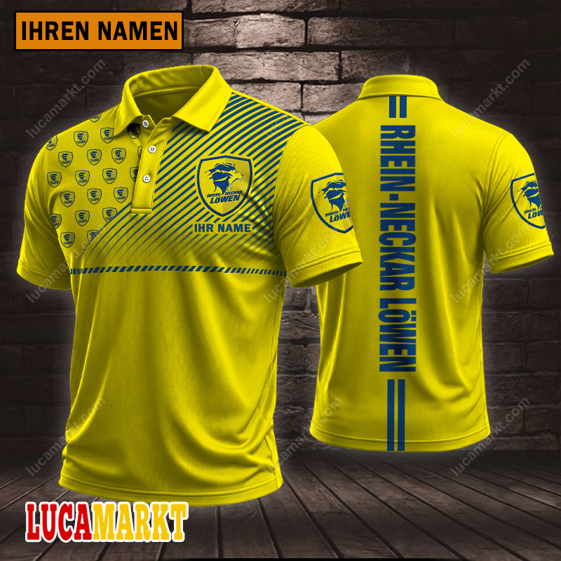 Rhein-Neckar Löwen – Polo Hemd Sportausgabe Stil mit Ihrem Namen Rhein-Neckar Löwen – Polo Hemd Sportausgabe Stil mit Ihrem Namen