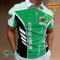 Füchse Berlin - Reißverschluss Poloshirt Neue Version mit Ihrem Namen