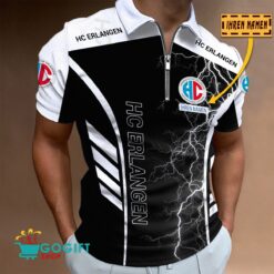 HC Erlangen - Reißverschluss Poloshirt Neue Version mit Ihrem Namen