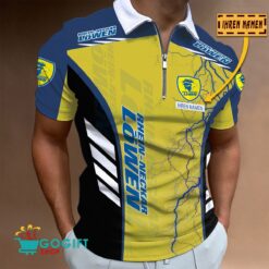 Rhein-Neckar Löwen - Reißverschluss Poloshirt Neue Version mit Ihrem Namen
