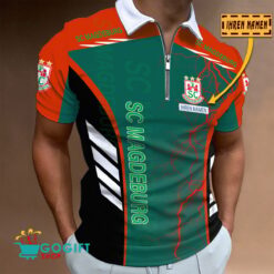 SC Magdeburg - Reißverschluss Poloshirt Neue Version mit Ihrem Namen