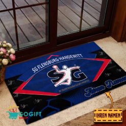 SG Flensburg-Handewitt - Fußmatte aus Gummi Neue Version mit Ihrem Namen