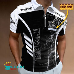 THW Kiel - Reißverschluss Poloshirt Neue Version mit Ihrem Namen